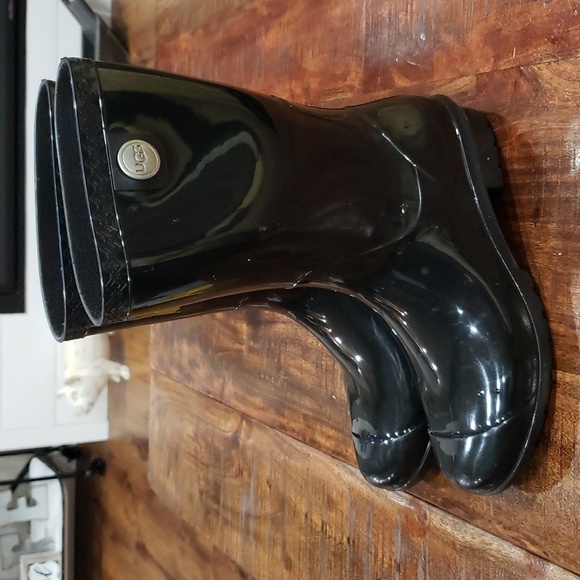 UGG Black Rain Boots